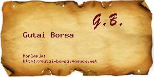 Gutai Borsa névjegykártya